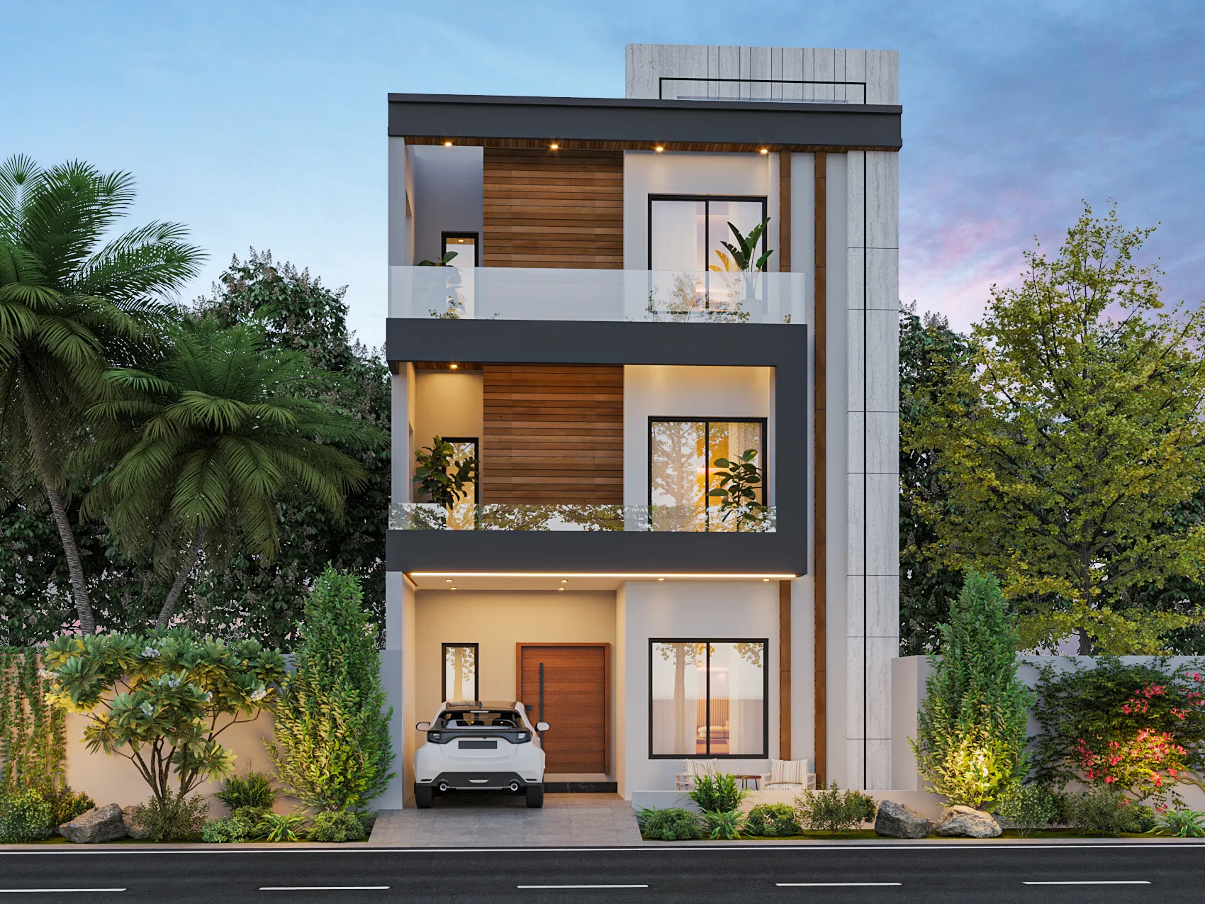 Triple-Story 5 Marla House